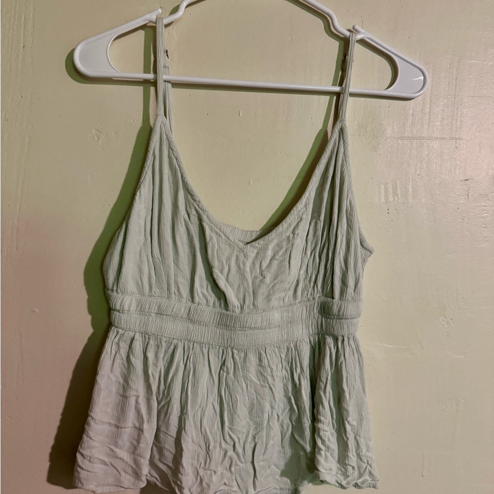 O'Neill light blue Smocked Peplum Camisole